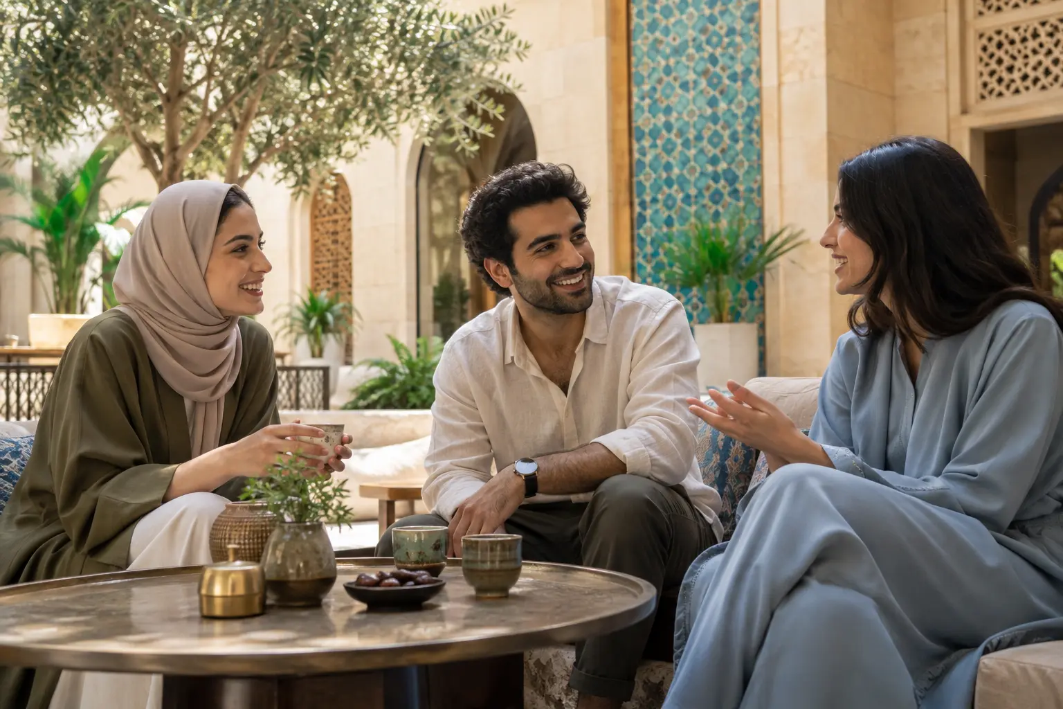 Illustrative destination scene for Middle East